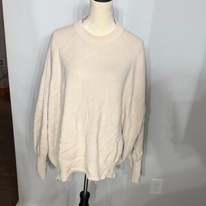 Free People women’s Ivory Crewneck Sweater